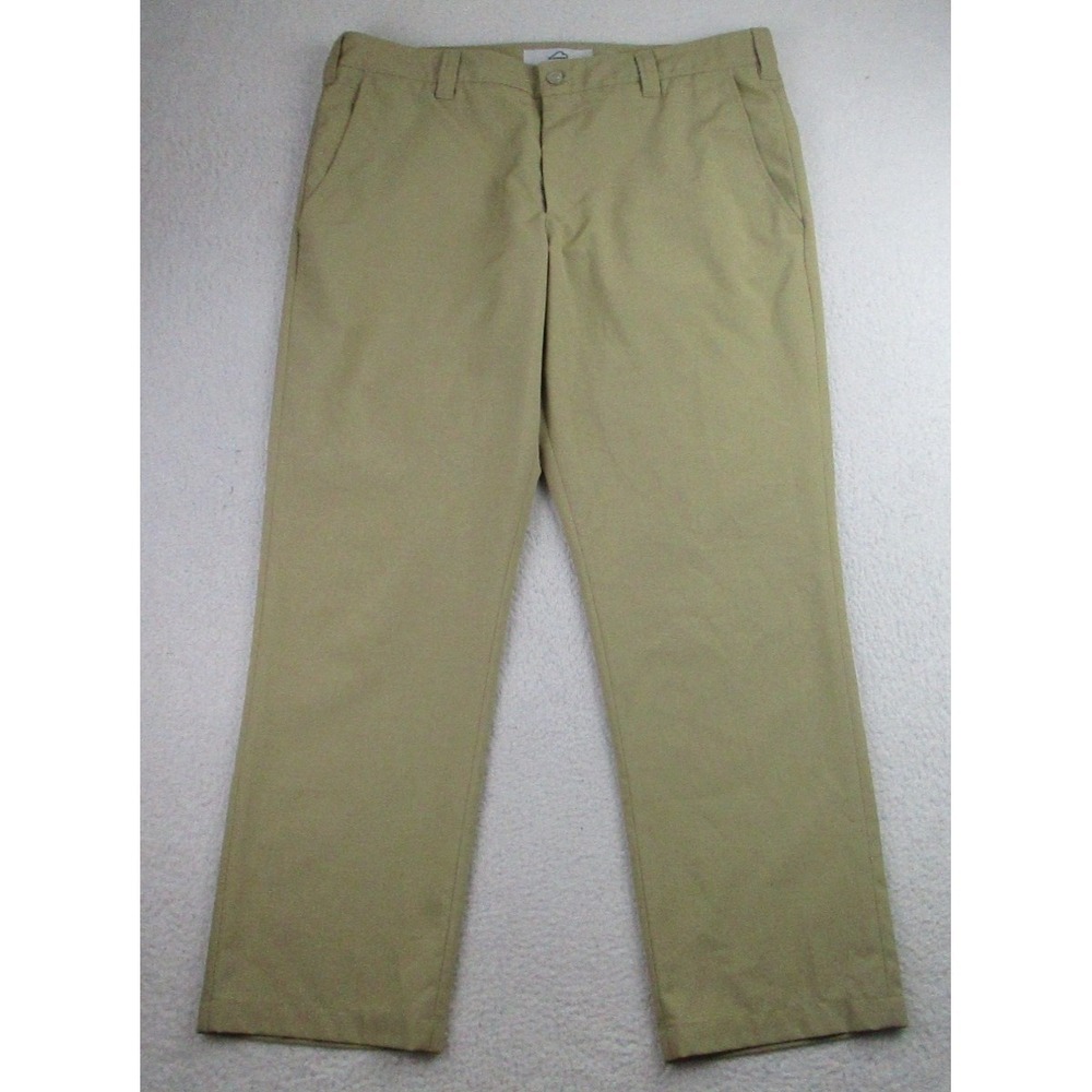 Bluffworks Pants Mens Size 37x30 Original Regular Fit Chino Beige Made In USA